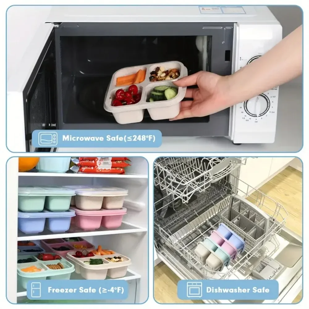 Caja de aperitivos de 4 rejill - Meal Prep Kinder reseña y precio